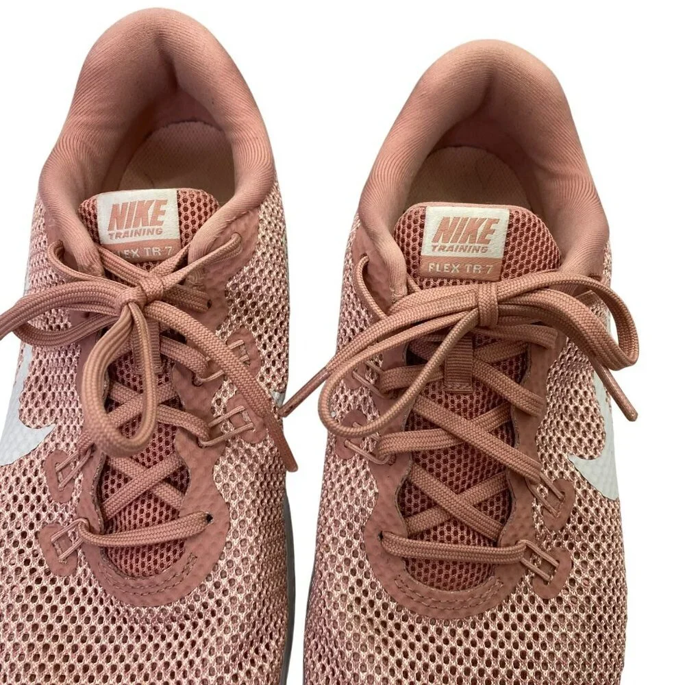 Nike Flex Trainer 7 Running Shoes Women's RUST PINK Size 9 - Picture 3 of 11